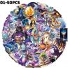 50Pcs/Set Purple Magic Planet PET Clear Stickers Waterproof DIY Fashion Decals Journal Stickers (2 Styles)