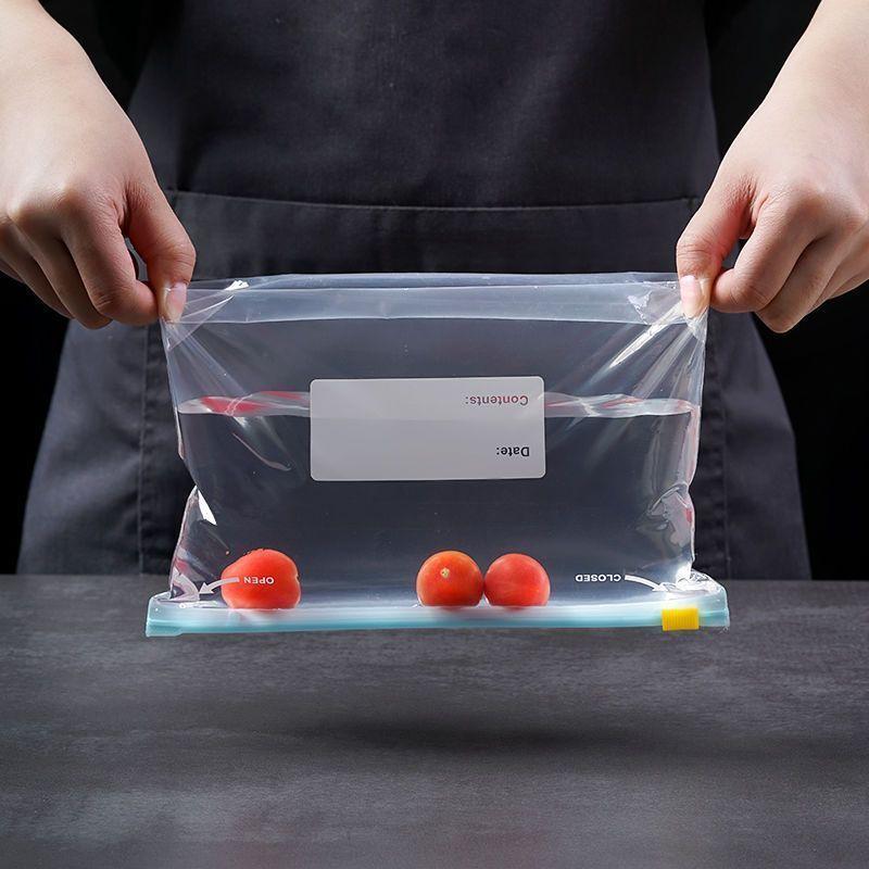 Food Storage Bag Organizer Thickened Sealed Fresh Keeping Zipper Slider Fridge Freezer Storage Bag for Vegetables Fruits Grains Cereals
