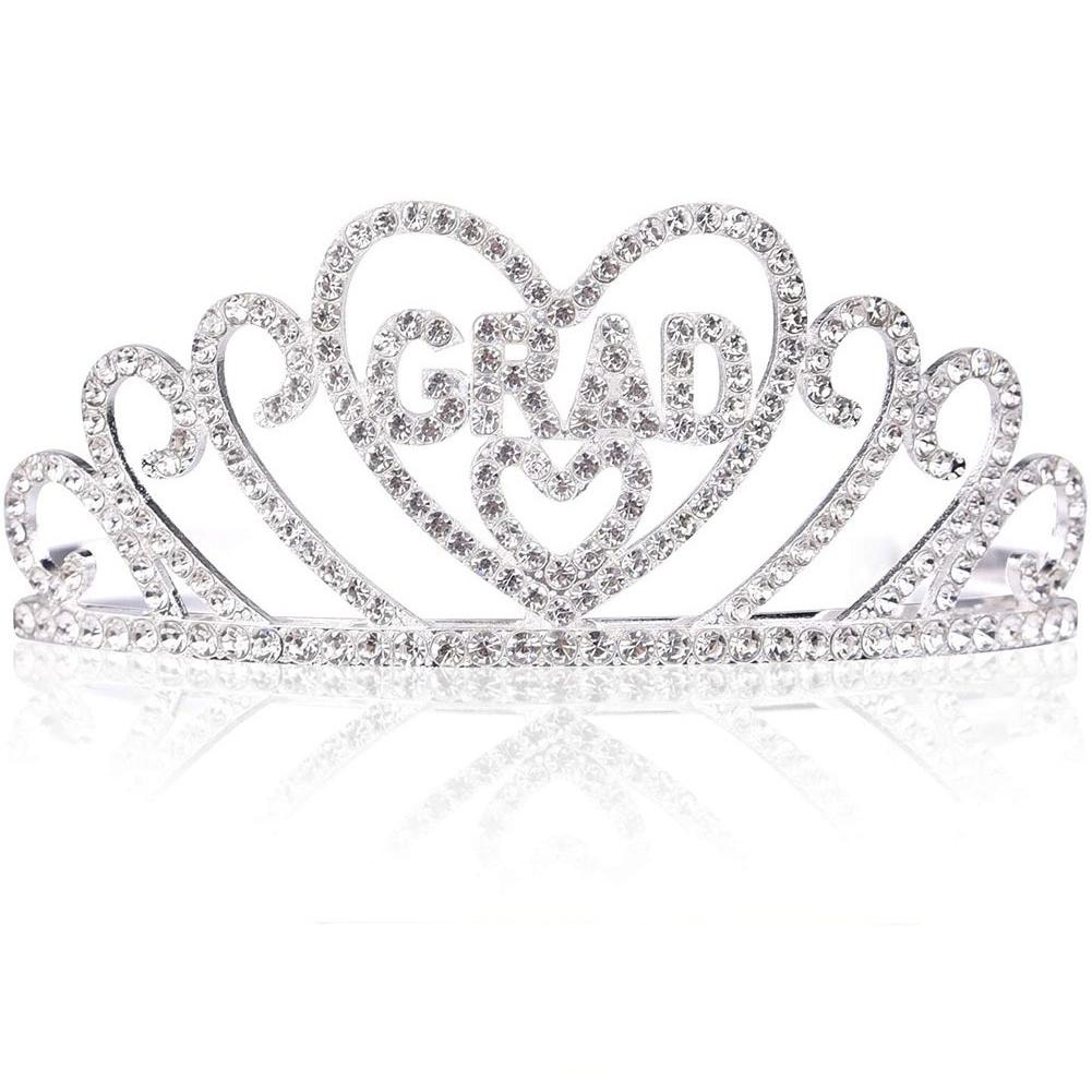 

Graduation Party Supplies Kits Crown Tiara Sash For Students Graduation Party Decorations Grad Decor Favors silver crown One size fits all#1