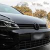 2 ks lesklé černé ozdobné lišty mřížky předního nárazníku pro VW Golf 7 7.5 MK7 Vnější doplňky