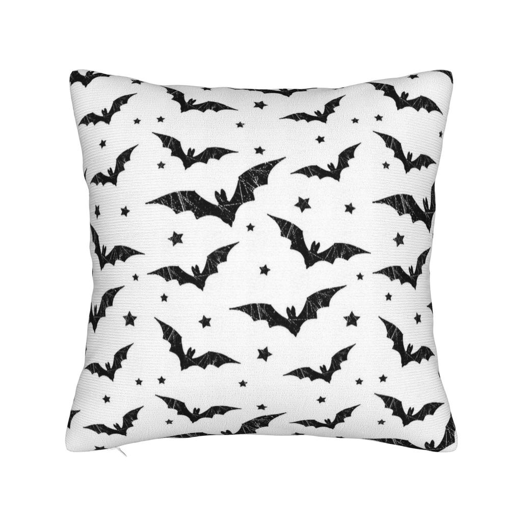 Halloween Bat Cartoon Pillowcase Printing Cushion Cover Decoration Pillow Case Cover Bedroom Zipper