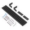 Aluminum Alloy Supporting Rod Set S4 Metal Tie Rod with Connector 3D Printer Accessories