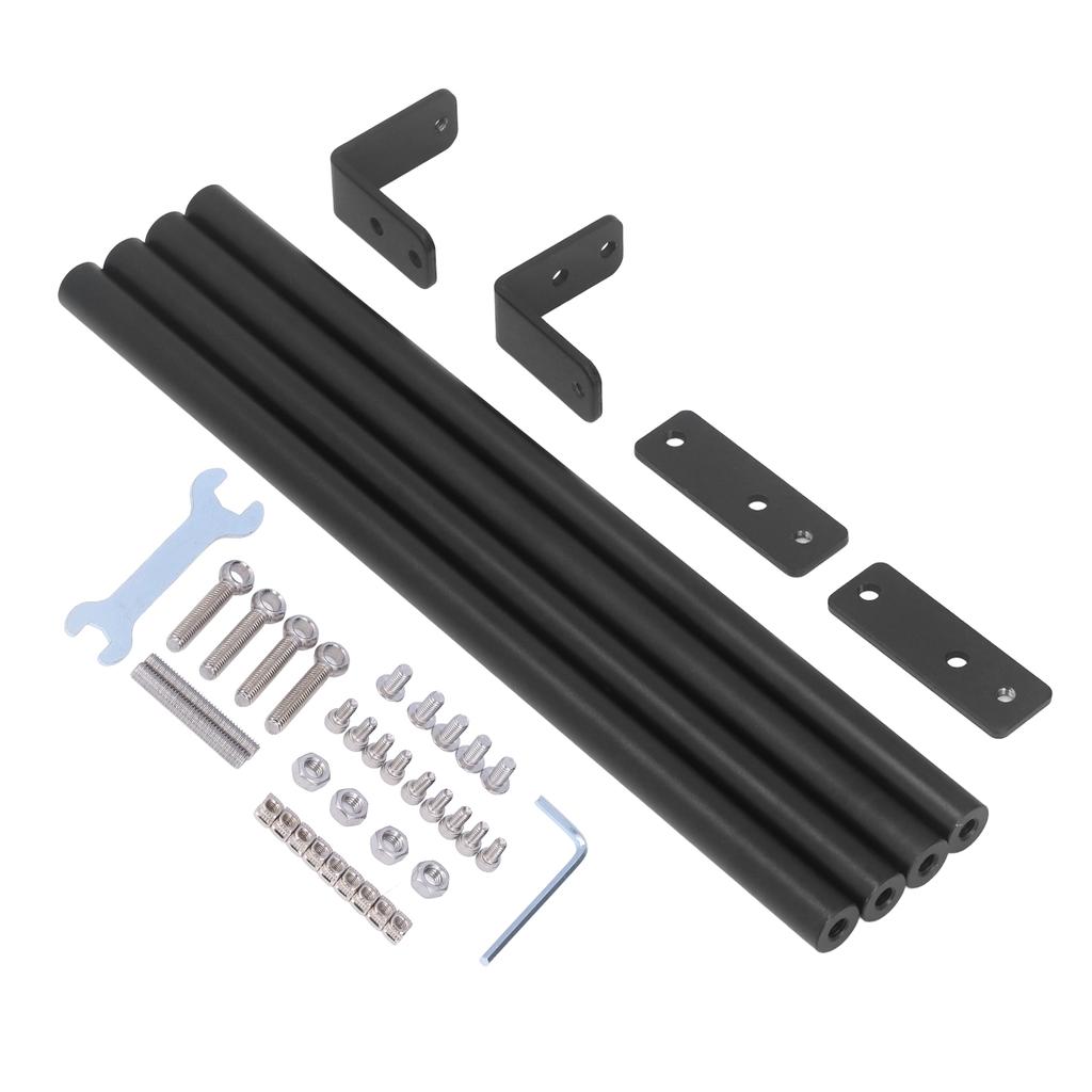 Aluminum Alloy Supporting Rod Set S4 Metal Tie Rod with Connector 3D Printer Accessories