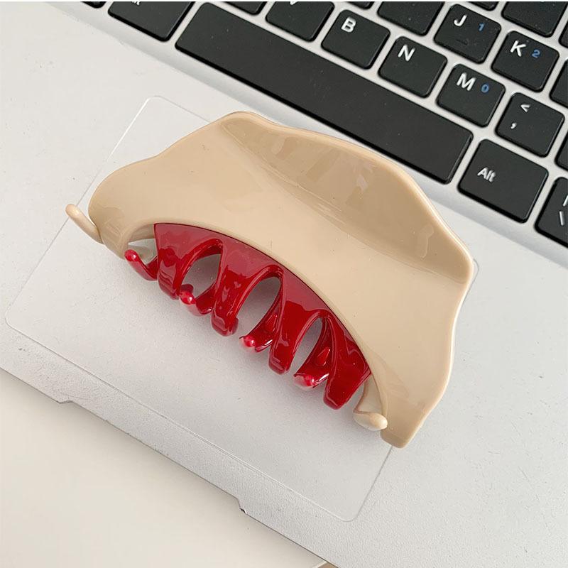 New Elegant Acetate Button Hair Claw Cute Sweet Hair Clip Shark Clip Women Luxury Hair Accessories Headwear