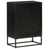 Sideboard Black 55 x 30 x 76 cm Solid Mango Wood and Iron
