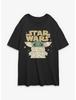Star Wars The Mandalorian Mummy Grogu Womens Oversized T-Shirt