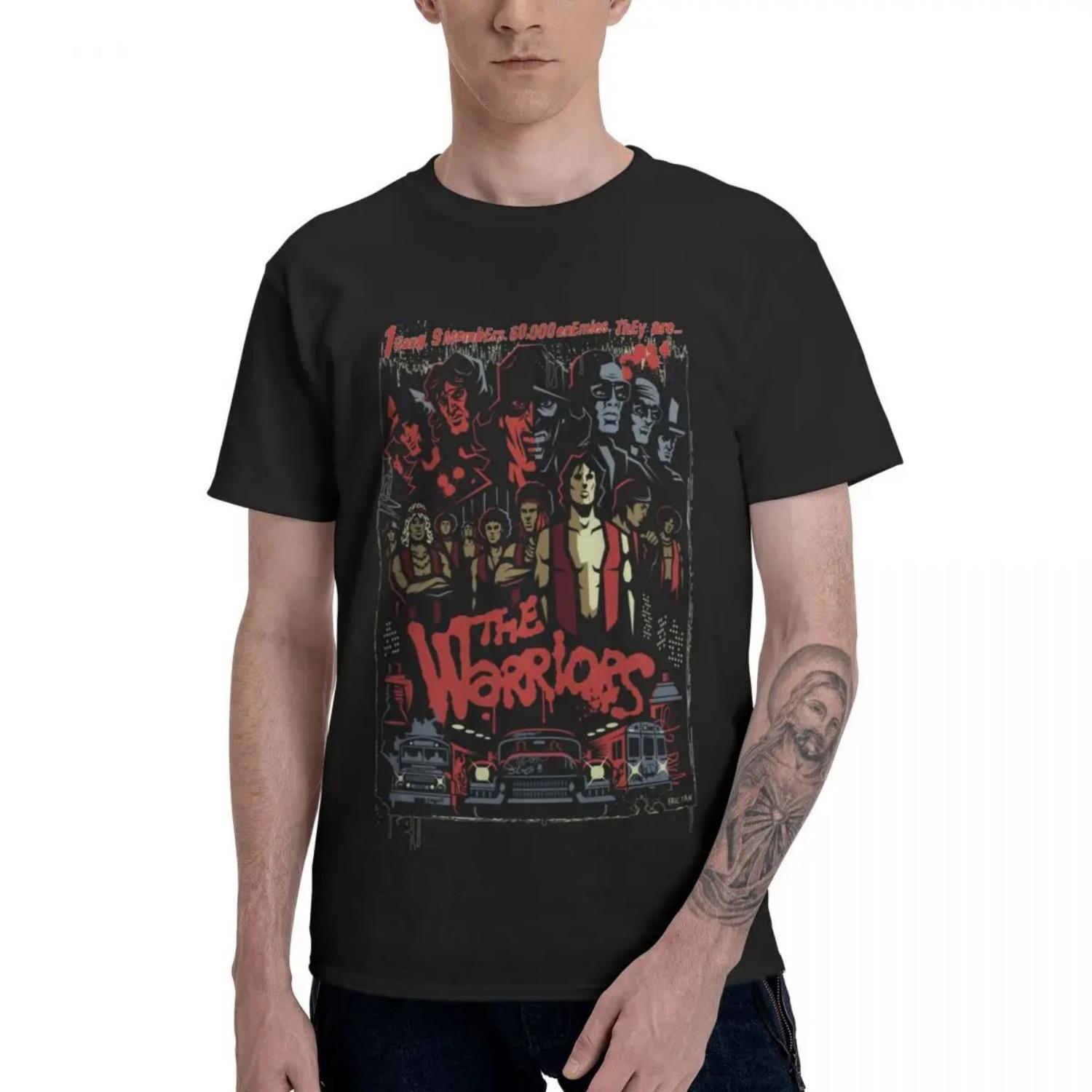 

Fashion The Warriors Poster T Shirt Men and Women Summer Cotton Clothing Casual Popular Round Neck Short Sleeved Tee Streetwear S разноцветный