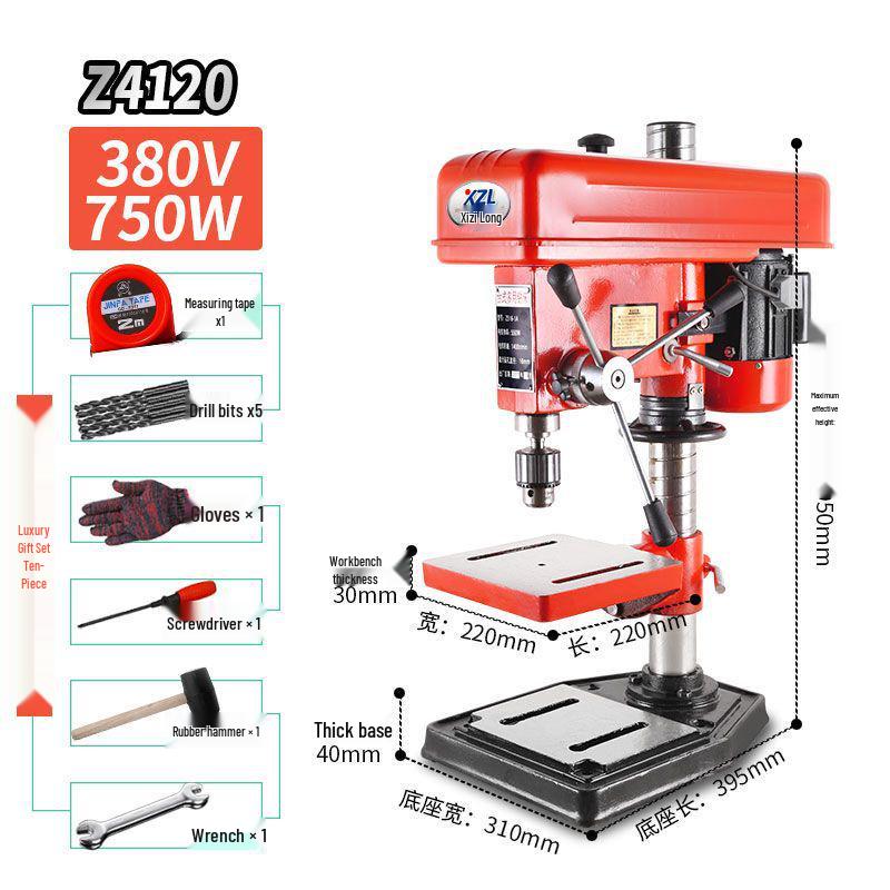 Xizi Longtai 220V Industrial Multifunctional 16MM High-Power Precision Drill Press for Household Use