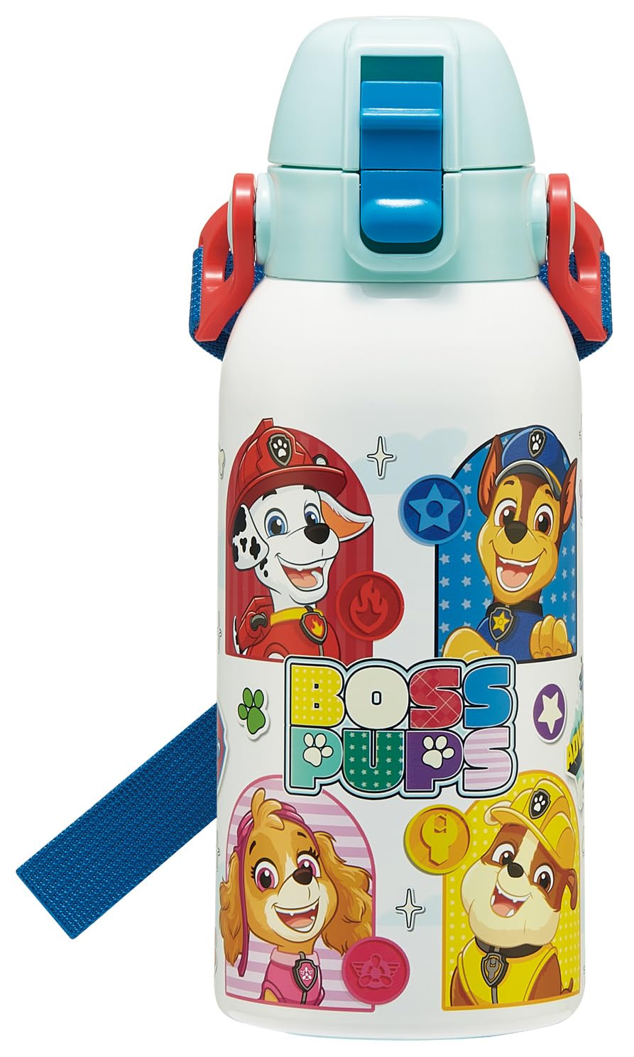 Skater Water Paw Patrol Size for Stainless Sports Children s Bottle, 600ml, Design, 26, Boys, Insulated, Steel, Lightweight, Bottle, STCH6-A