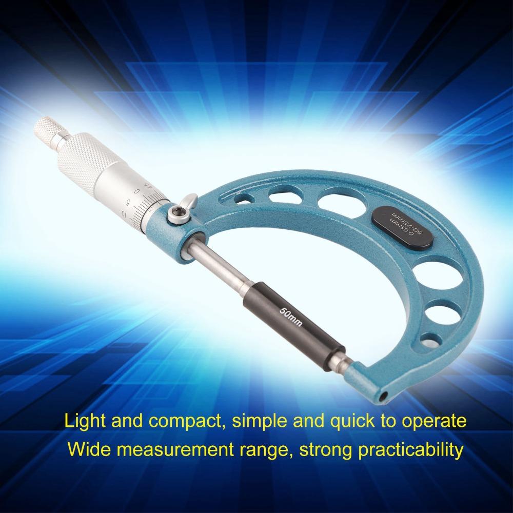 High Accuracy 0.01mm Thickness Measuring Tool Outer Diameter Micrometer For Machinists
