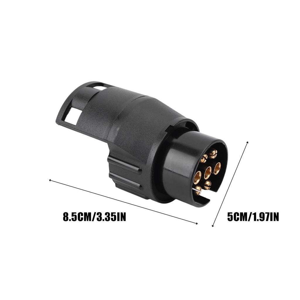7 Pin To 13 Pin Trailer Caravan Towbar Towing Electric Socket Adapter Plug Converter 12V Electrical Connector Adapter Car Truck