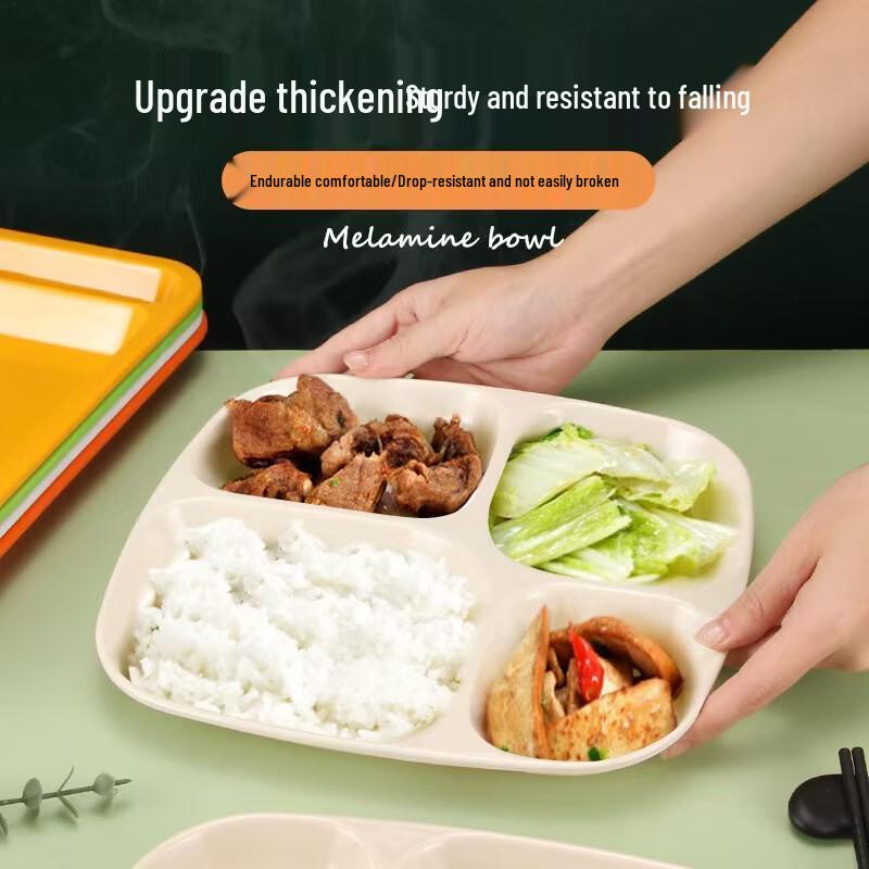 ChuiShanHai Melamine Divided Fast Food Canteen Plate