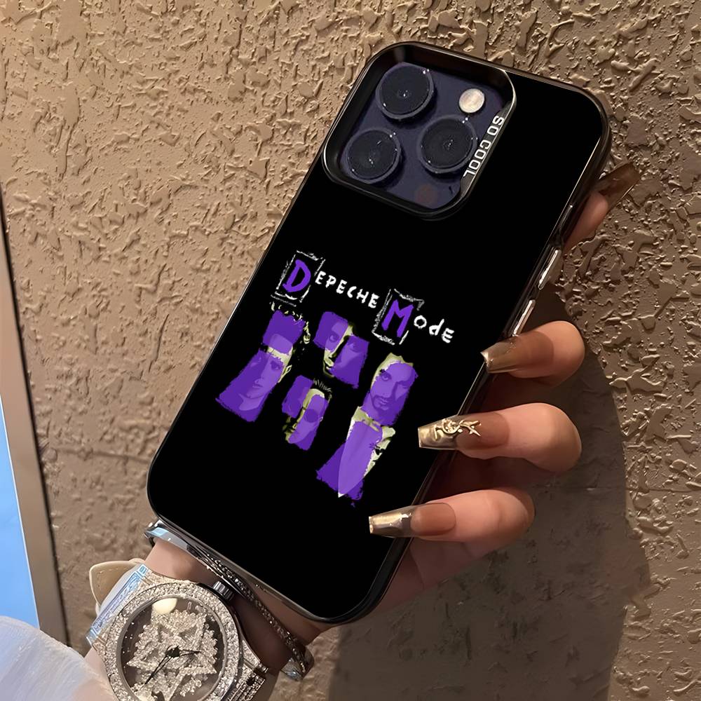 Band D-Depeche ModeS Black Matte Shockproof CoverPhone Case For iPhone 17,16,15,14,13,12,11,Pro,XS,Max,Plus,Mini,SE4,E