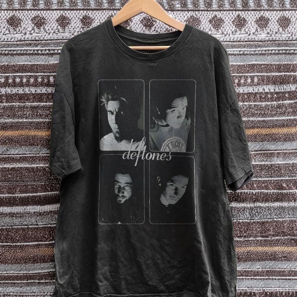 Deftones Alternative Metal Band Member Vintage Style Black Unisex T-Shirt S-5XL