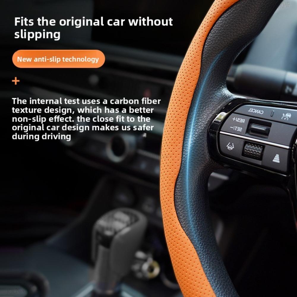Xiaomi Anti-Slip Sweat-Absorbent Car Steering Wheel Cover Universal Ultra-Thin All-Season Suede Nappa Automotive Interior Accessories