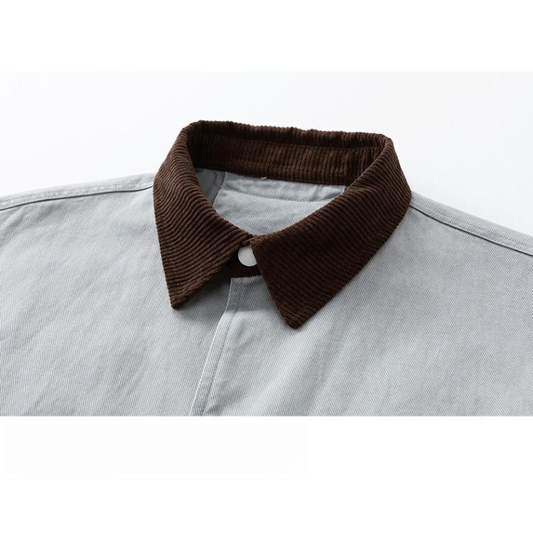 Comfortable Versatile Coat Minimalist Cotton Jacket Men's 2026 Jacket Loose Casual Men's Baseball Clothing Fall Clothes Breathable Work Casual Jacket