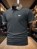 Mens Contrast Collar Short Sleeve Polo Shirt, Casual Golf Sports Tops, Classic Fit for Course Walk Outdoor Hangout Commute Wear