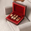 1 Set Vintage Jewelry Case 1:12 Dollhouse Miniature Accessories Mini Wooden Jewelry Box Model Toys For Doll House Decoration