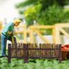 Miniature Fence Screen 14Cm Decorative Micro Landscape Garden Ornament Bonsai Plant Pot Craft Decoration Fairy Garden Home Decor