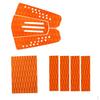 8 Pieces Non-Slip Orange EVA Surfboard Surf Traction Pad Table Grip Tail Pads
