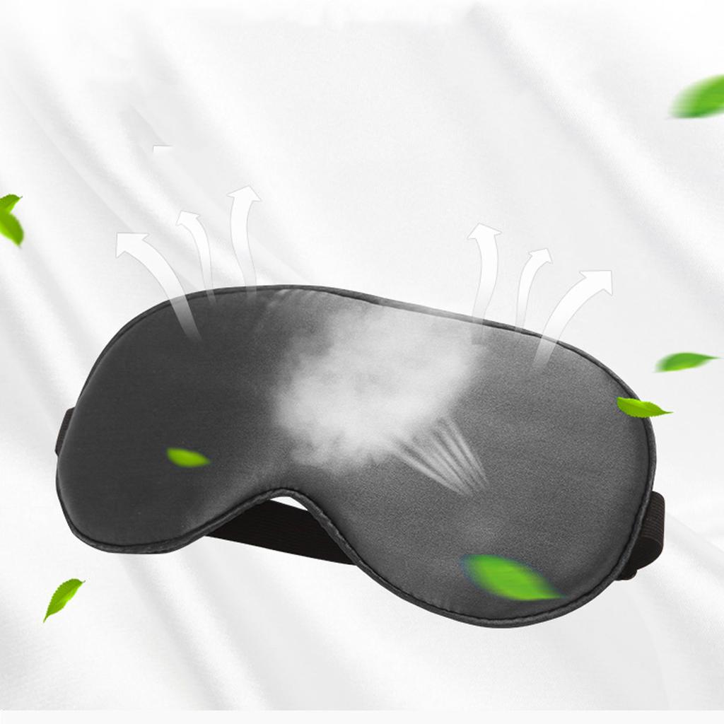 Augenabdeckung Lichtblockierend Atmungsaktiv Verstellbar Weich 3D Schlaf-Augenpolster für Männer Frauen Schwarz