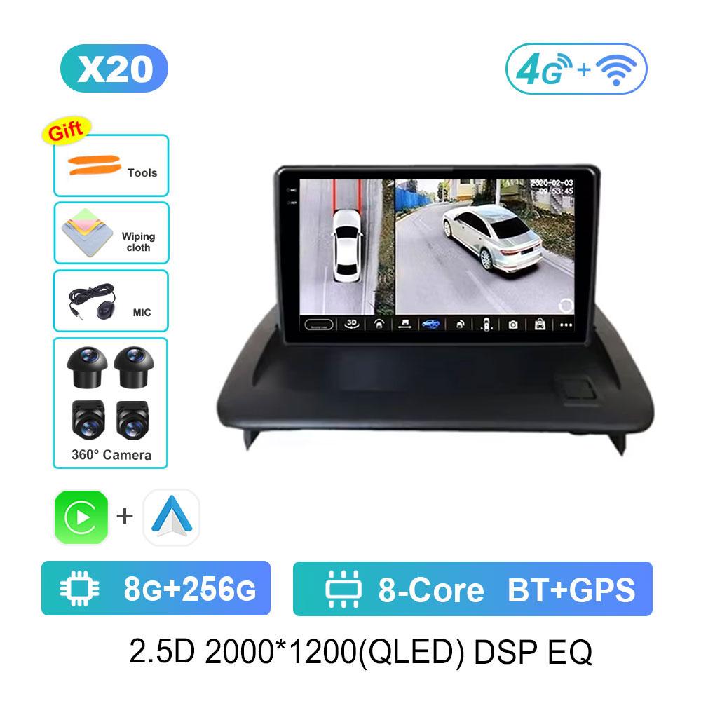 Car Radio Multimedia Player DSP Stereo Android 14 WiFi for Volvo C30 S40 V50 C70 2004 - 2012 GPS Navigation 4G Bluetooth