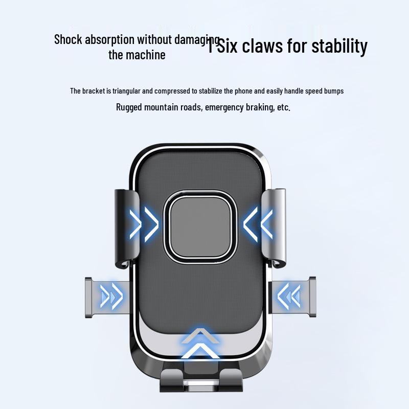 Universal Anti-Shake Motorcycle & Scooter Rearview Mirror Phone Holder for Outdoor Navigation