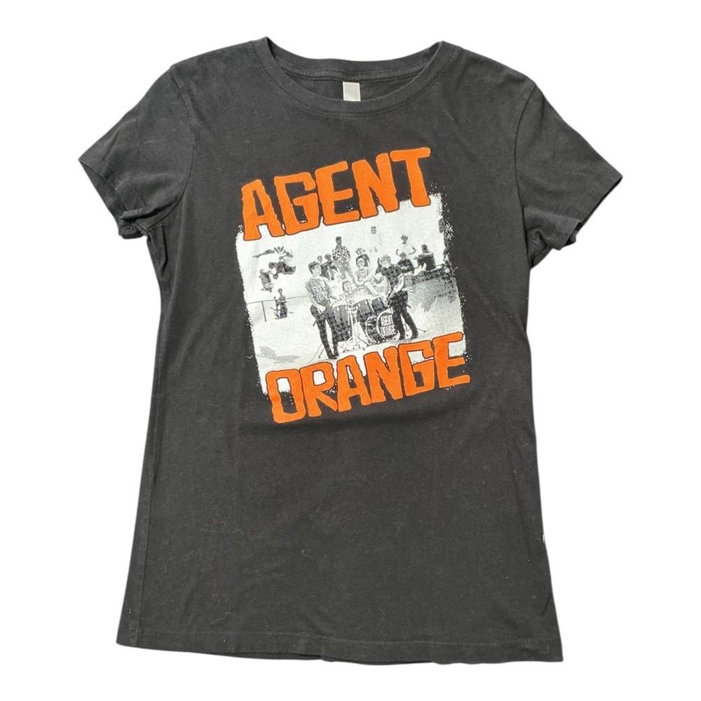 

Agent Orange Band Graphic Tee Womens Charcoal Black Punk Rock Surf Skate Shirt Unisex T-Shirt XXXXL