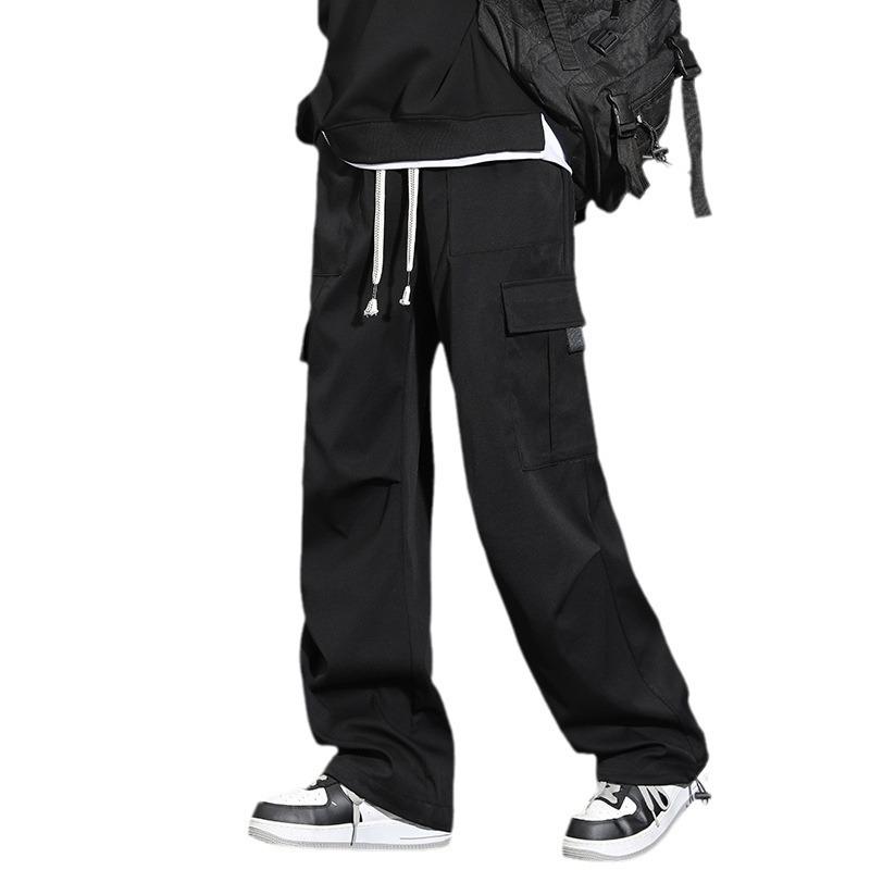 Casual Pants Men's Spring and Autumn Men's Three-proof Outdoor Paratrooper Overalls Straight Solid Color Trousers