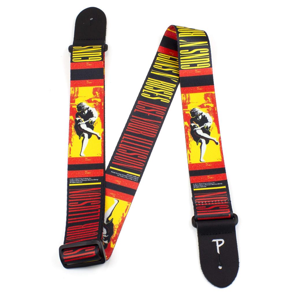 Leathers Poly Strap Guns Roses Guitar Strap Perri's Ltd. Perri's LPCP-6011 2" &