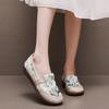 Cloth shoes new Chinese style comfortable medium shoes non-slip soft sole comfortable one-pedal single shoes