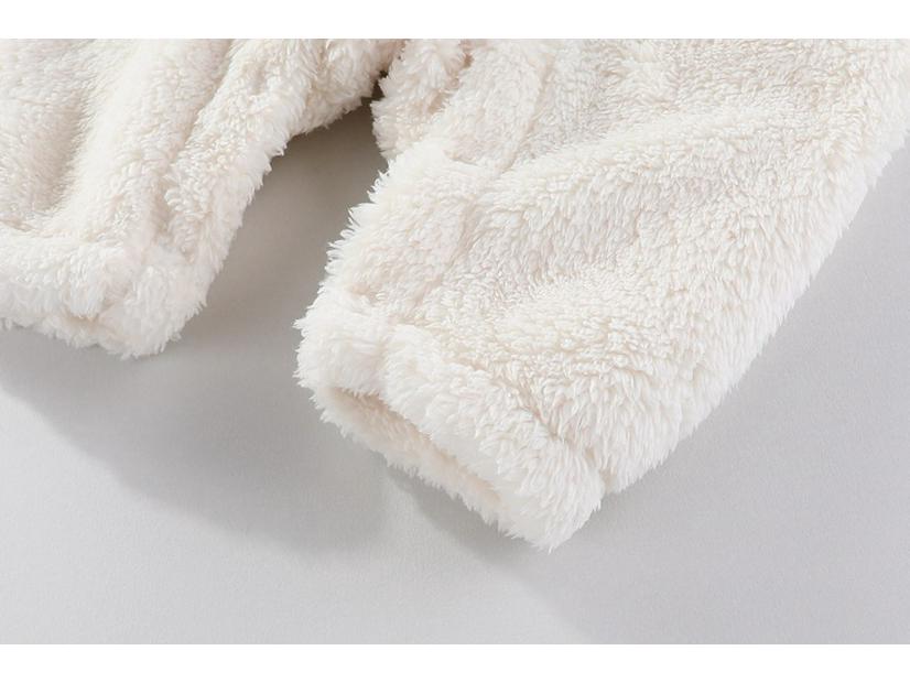 Cozy Fleece Cotton Baby Romper - Warm Long Sleeve Onesie for Autumn/Winter (Newborn To Toddler)