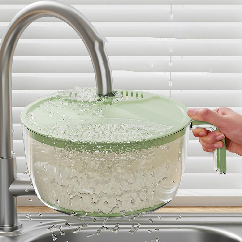 Rice Washing Filter Strainer Multi Use Large Capacity Vegetable Washer Dryer for Rinsing Fruits