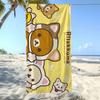 R-rilakkumas-es Towel Textile Bathrobe Beach Quick-Drying Lightweight Cute Portable Camping Swim Pool Cartoon Travel