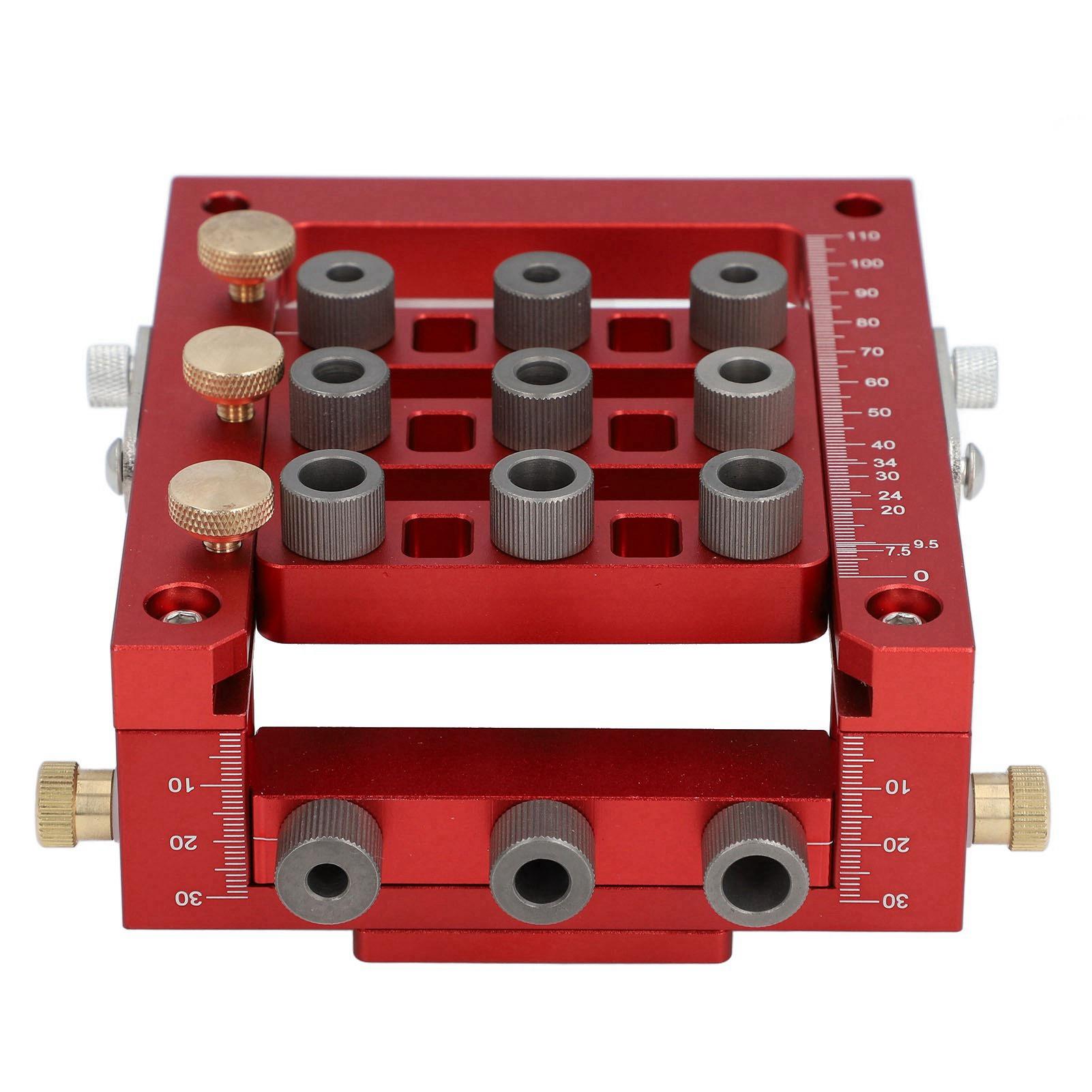 

Шаблон для сверления петель, направляющая для сверления отверстий в дверце шкафа, позиционер-локатор 3 в 1, инструмент для деревообработки, регулируемый припуск на открывание