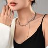 And Elegant Fashionable Layered Pendant Necklace With Polished Finish And Geometric Features Women For