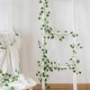 210Cm Artificial Hanging PChristmas Garland lants Vine Leaves Green Silk Outdoor Home Wedding Party Bathroom Garden Decoration AVE