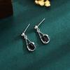 BLACKA AWN Earrings Trendy Black Stud Earrings for Women Female Bijoux