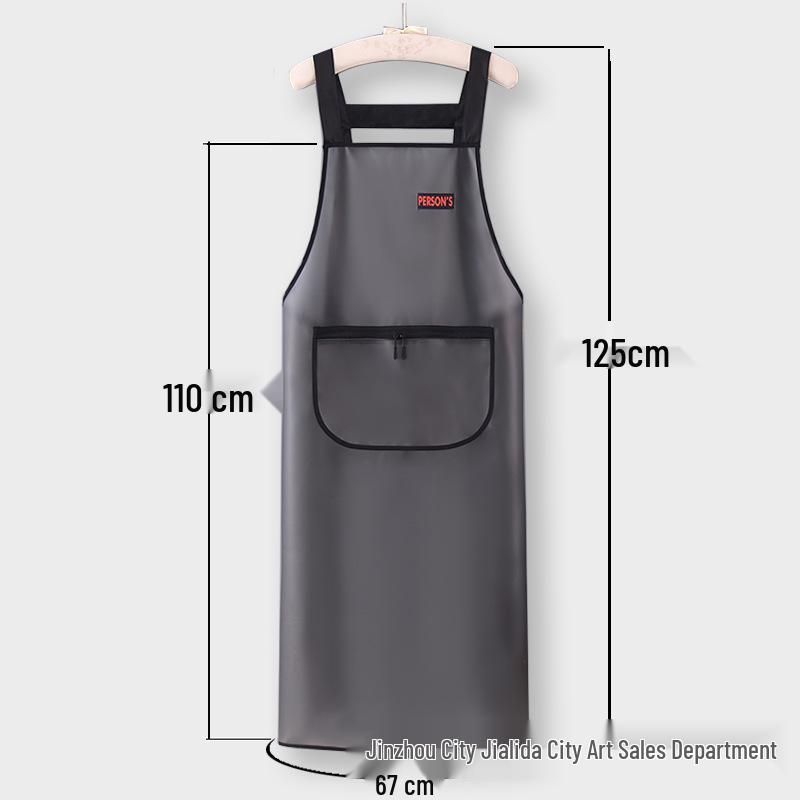 Unisex TPU Waterproof & Oil-Proof Transparent Apron for Cooking & Catering with Custom Logo