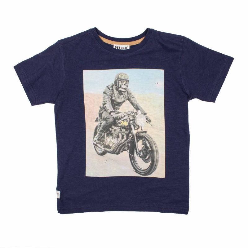 

Детская винтажная хлопковая футболка с принтом «Призрачный гонщик» DEELUXE 74