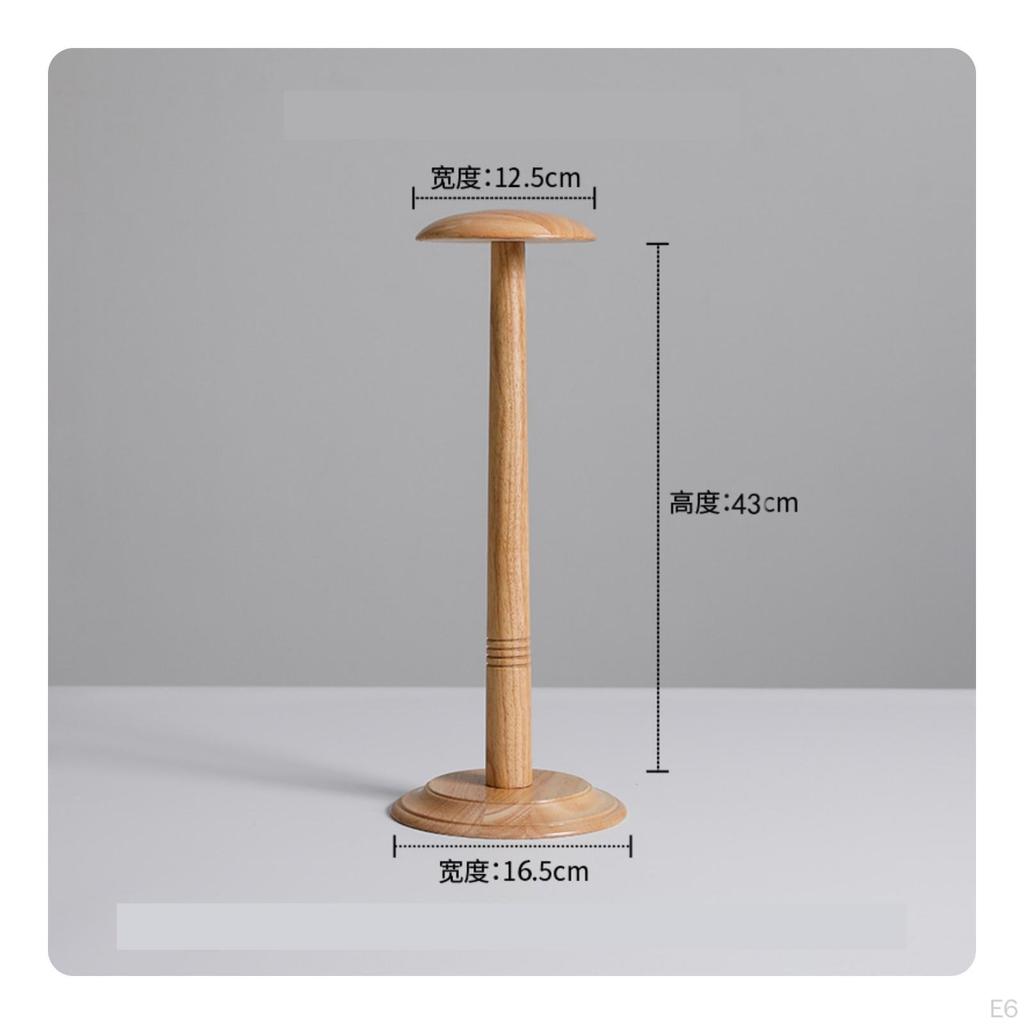 Shaped Hat Stand | Smooth Wood Finished, Tabletop Stand, for Boutique