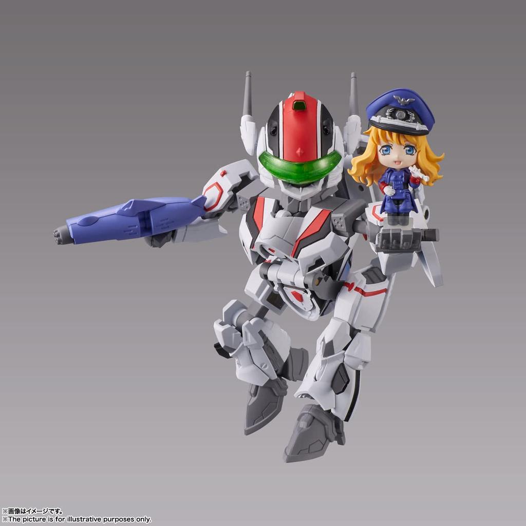 TINY SESSION Macross F VF-25F Messiah Valkyrie (Alto's Unit) with Sheryl - Approx. 100mm PVC & ABS Painted Action Figure