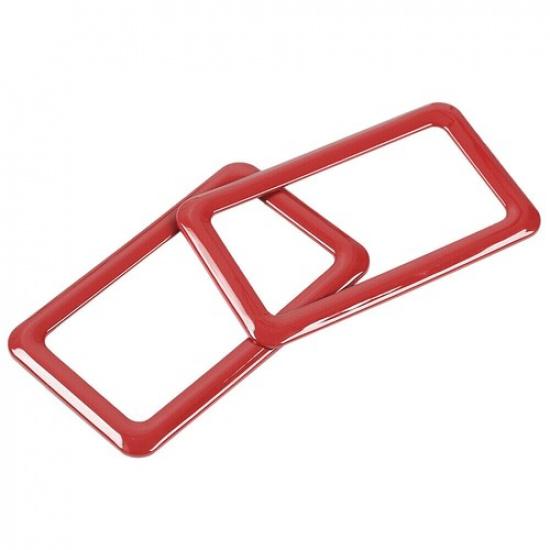 Inner Door Handle Decor Frame Cover 2* For Jeep Wrangler TJ 1997-2006 Bright Red