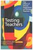 The Testing Teachers : The Effects of Inspections On Primary Teachers Book