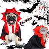 Adjustable Halloween Pet Cape Stand-Collar Dogs Wizard Outfit Cool Cat Cloak  Party