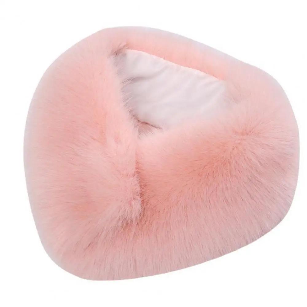 Plush Double Sided Scarf Thick Warm Fur Collar Trim Winter Neck Protection