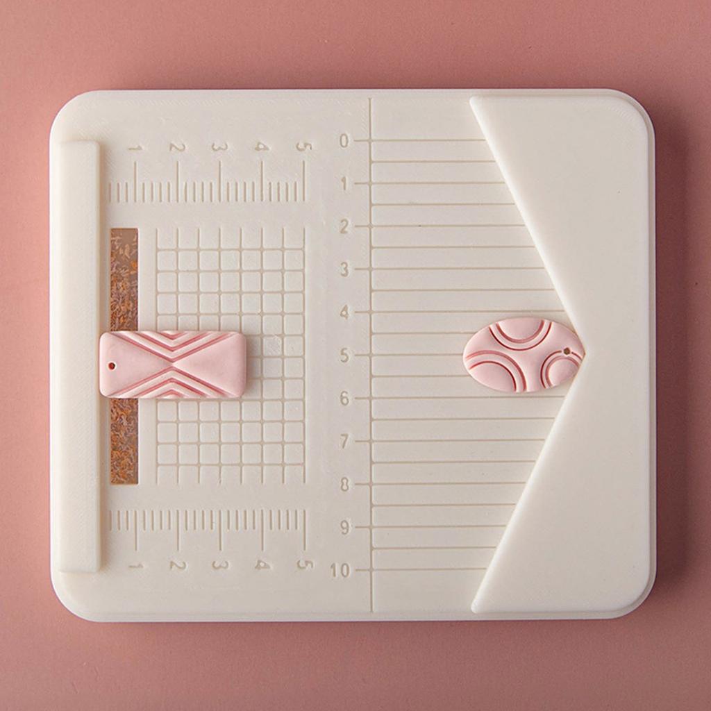 Praktische staubdichte Schreibtischunterlagen für präzises Lochen in weichem Ton, Ohrring-Zubehör-Projekte, Zubehör