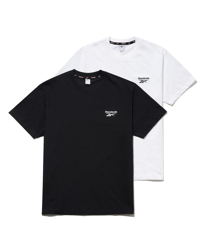 Reebok Essentials 2-Pack T-Shirt - Black/White