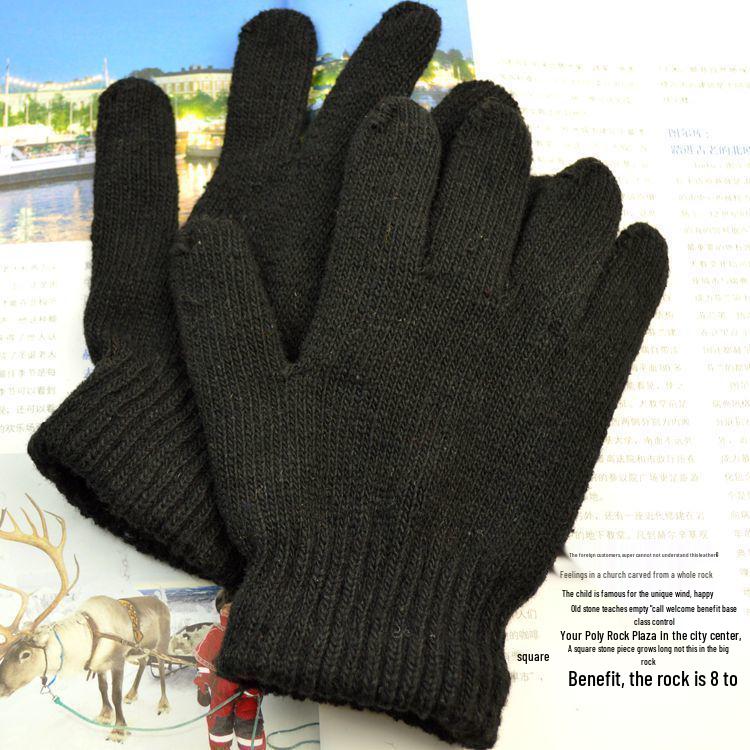 Unisex Thin Knit Half-Finger Gloves: Warm for Writing in Autumn & Winter