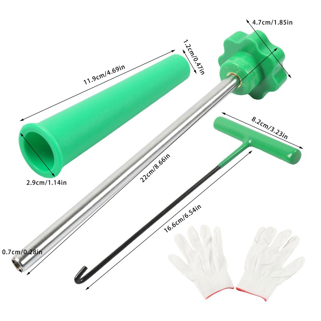 Tire Valves Core Removal Tool Set With Anti Corrosion Brass Inserts And Ergonomic Handles For Easy Use